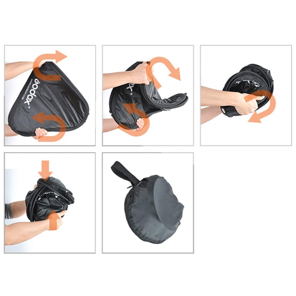 Godox Softbox Light 61 x 61 cm avec Support Speedlite de Type S2, Diffuseur de Lumière de Photographie Portable et Modificateur pour Éclairage de Studio Photo Professionnel