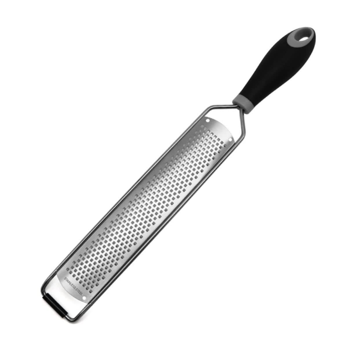 Mikinona Stainless Steel Grater and Zester Multipurpose Cheese Shredder for Effortless Fruit and Lemon Shaving Kitchen Gadget with Handle Loop