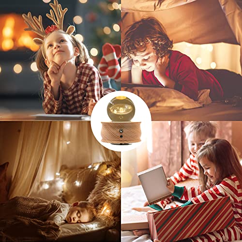 JOIENDY Carillon con Sfera di Cristallo, Rotazione...