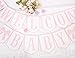 Welcome Baby Party Decorations - Pink Bow Banner,Pink Bow Welcome Baby Banner,Girls Gender Reveal Party Photo Props,Bow Theme Baby Party Hanging Banner