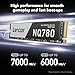 Lexar 4TB NQ780 SSD PCIe Gen4 NVMe M.2 2280 Internal Solid State Drive, Up to 7000/6000 MB/s Read/Write, Compatible with PS5, for Gamers and Creators (LNQ780X004T-RNNNU)
