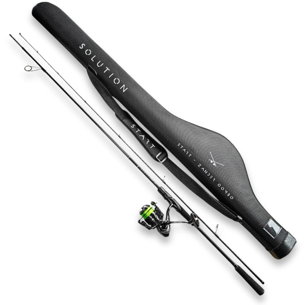 Big L Solution Start Combo - Monkey Lures Angel-Set, Spinnrute mit Rolle bespult für Einsteiger und Profi inkl. Angeltasche