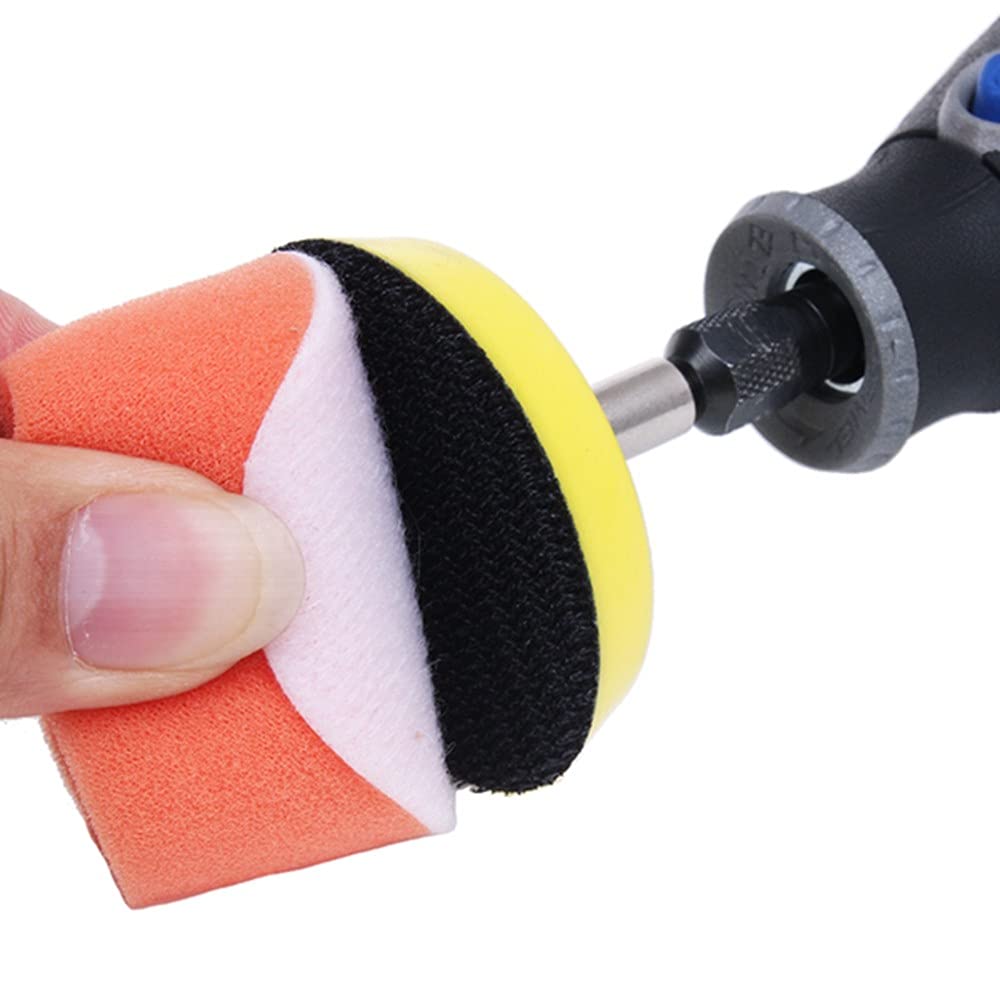 16 sztuk 2 cal tarcza szlifierska gąbka podkładka polerska 50mm Dia dla Dremel 3000/4000 Mini szlifierka do samochodu hak i pętla narzędzie obrotowe, A