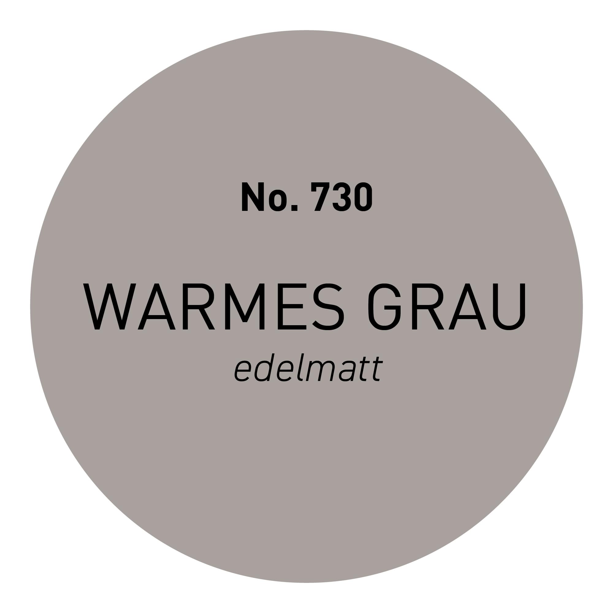 Craft Colors® 5L hochwertige Wandfarbe edelmatt, Kreidefarbe made in Germany, DESIGN Collection No. 730 warmes grau