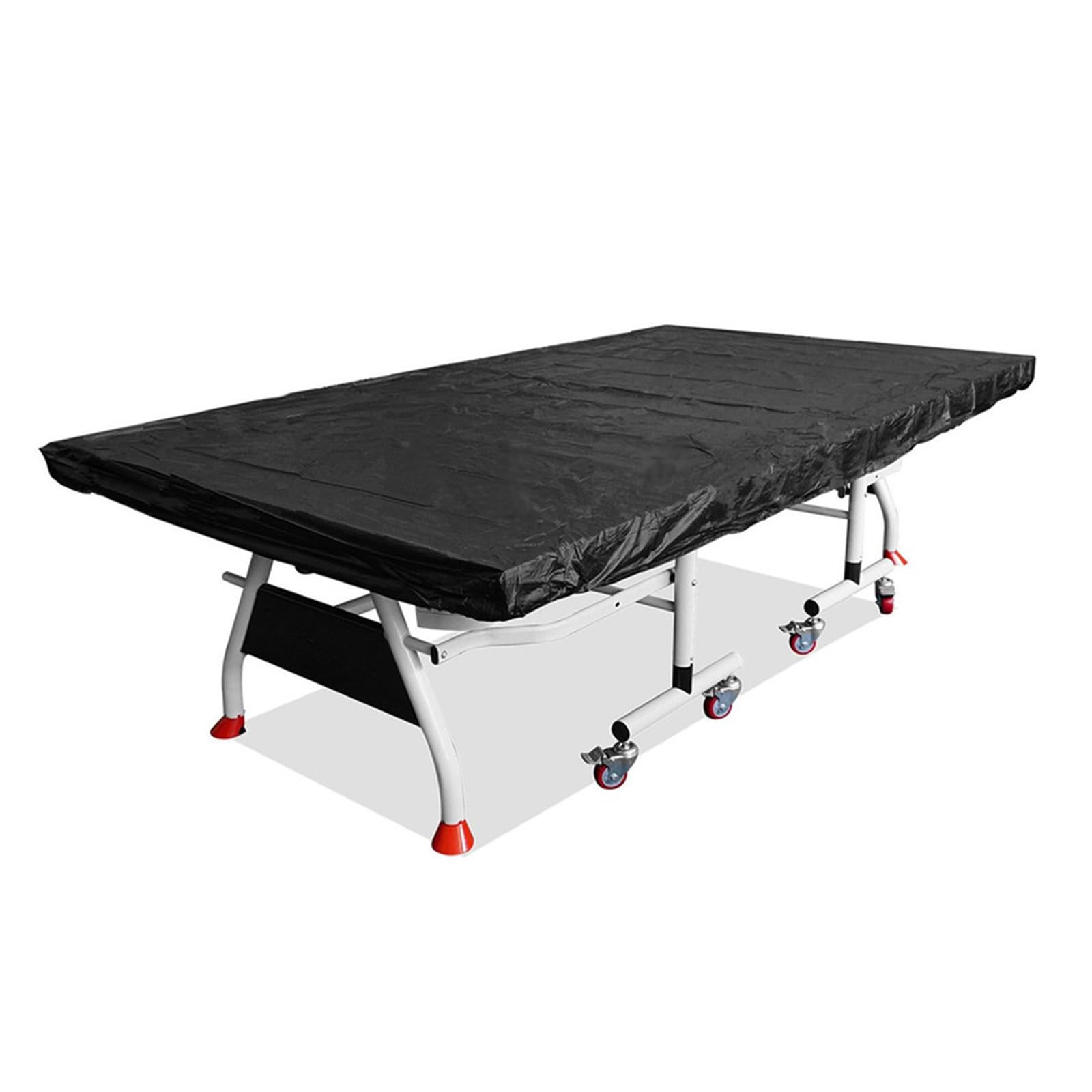 Wasserdichte Outdoor-Tischtennis-Tischtennisplatte, 280 x 150 x 5 cm, Polyester, für Tischtennisplatten, schützt vor Regen, Staub, Sonne (schwarz)