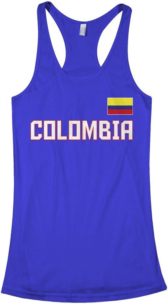 Threadrock Women's Colombia National Pride Racerback Tank Top