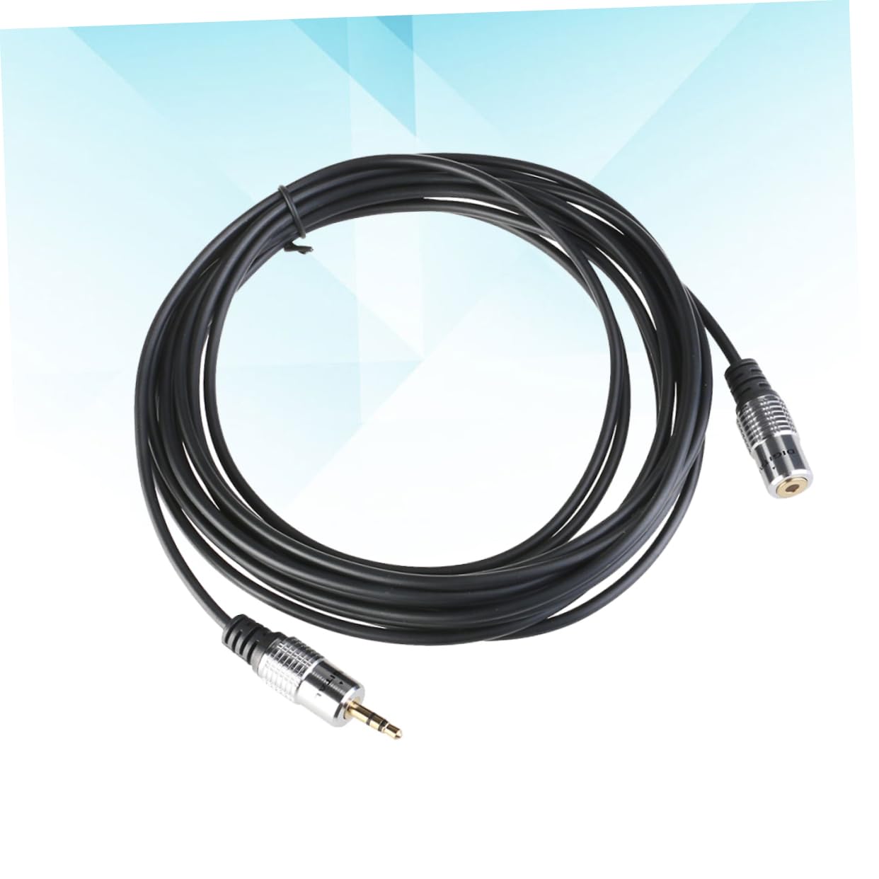 Artibetter 6pezzi Cavo Audio Stereo Maschio Femmina Da Estensione Cuffie Alta Qualità Alluminio Compatibile Con Dispositivi Ios e Altri Metri Nero
