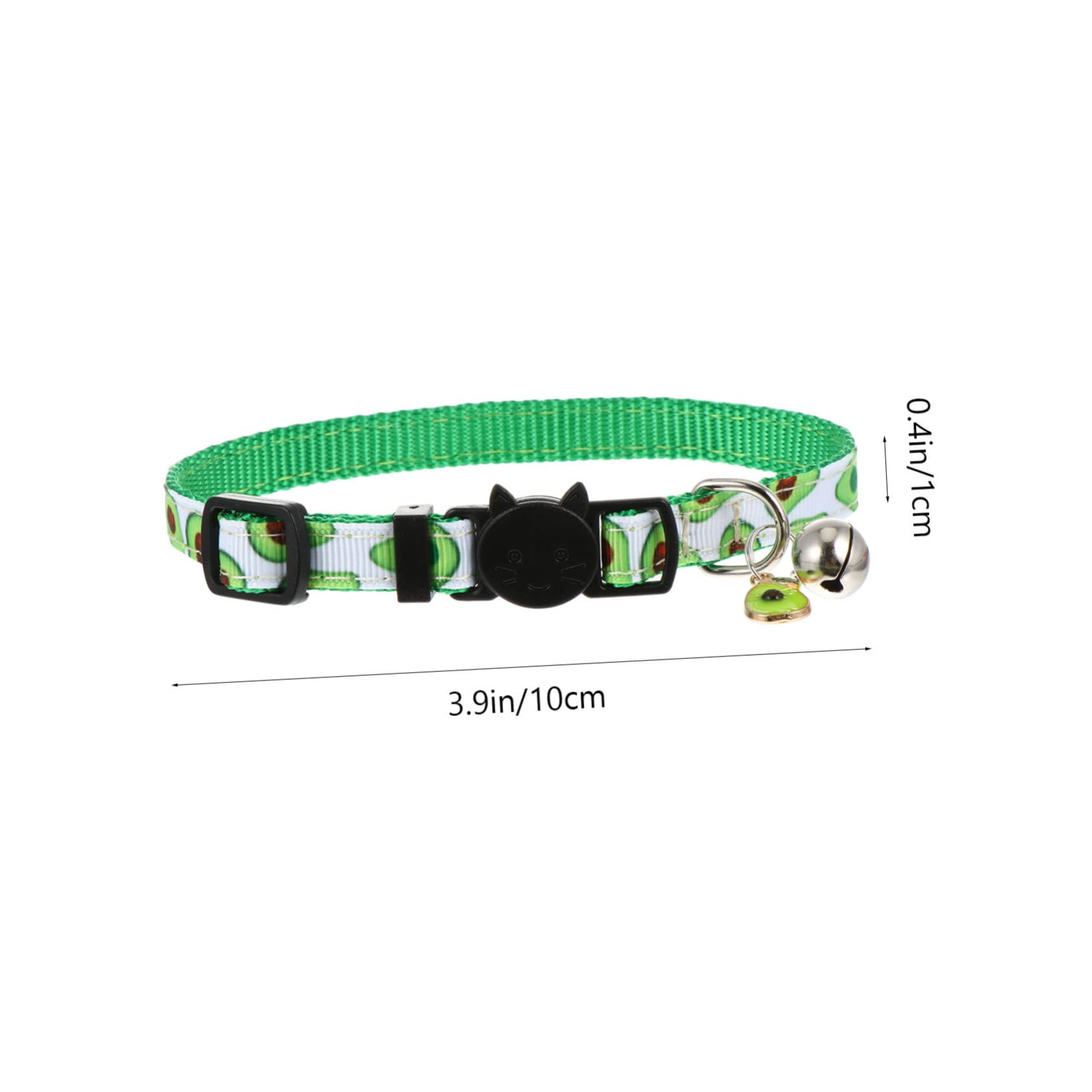 Kisangel 12stücke Verstellbares Katzenhalsband Mit Glocke Farbenfrohes Design Mit Avocado Ananas Wassermelone Und Kirsche Sicher Und Bequem Für Haustiere Für Täglichen Gebrauch