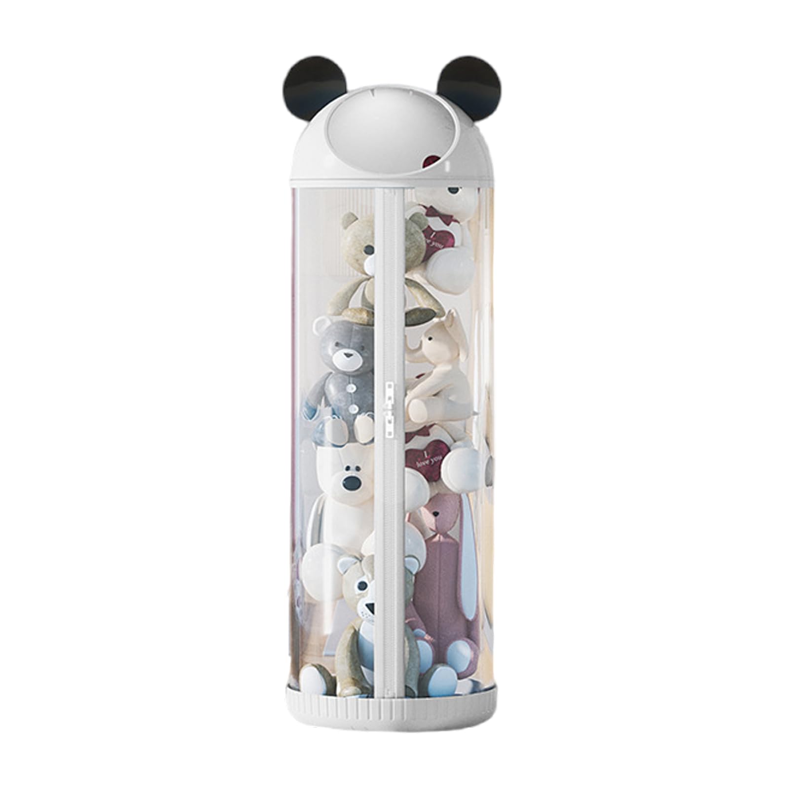 BCJMKDX Toy storage, Plush Animal Storage Tube,Vertical Toy For Stuffed Animals(White,112 * 30cm)
