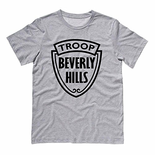 TeesAndTankYou Troop Beverly Hills Shirt Unisex Large Grey
