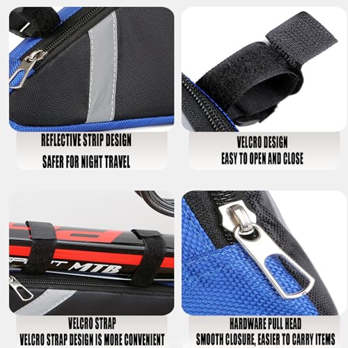 DRYUSFD Fahrrad Rahmentasche für Orbea Electric Kemen/Vibe/Optima, Leicht Fahrrad Oberrohrtasche, Wasserdicht Fahrradtasche Rahmen, Fahrradtasche unter dem Schlauch,E-Green