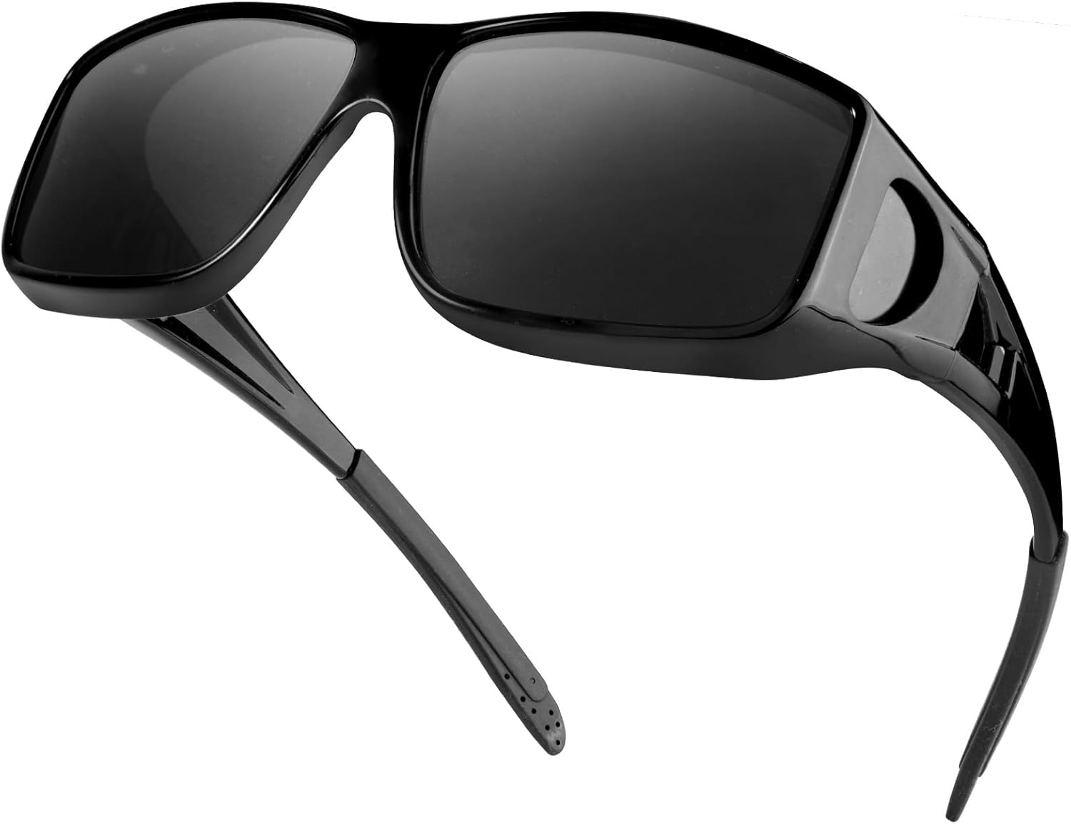 IGnaef Fit Over Glasses Sunglasses for Men Women Polarized Wrap Around Sunglasses to Wear Over Glasses with UV Protection