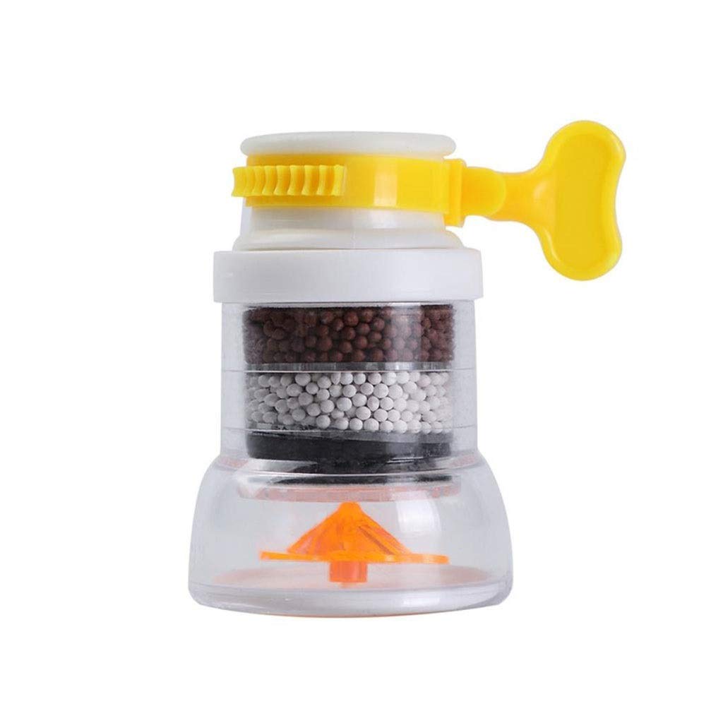 Filtre eau robinet ajustable argenté pour embout de cuisine et rallonge flexible