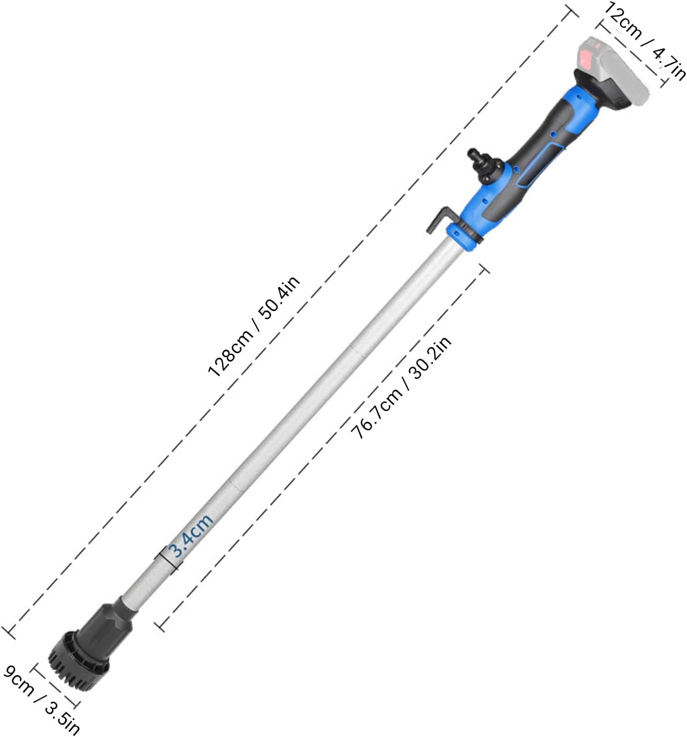 Fafeicy Cordless Stick, Battery Operated Electric Water Transfer Pump with Auto Shutoff IPX8 for Pool Garden Pond Flooded Spaces