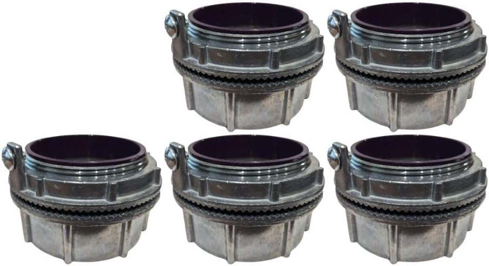 COREX Watertight Conduit Hub with Ground, 2", insulated, threaded, UL-Listed - Pack of 5