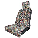 3tyto Universal Car Seat Covers, Waterproof Neoprene Seat Covers - Waterproof & Sweatproof, Machine Washable, Non-Slip Seat Protector for Car, Truck, SUV, Van (Floral, 1 Pack)