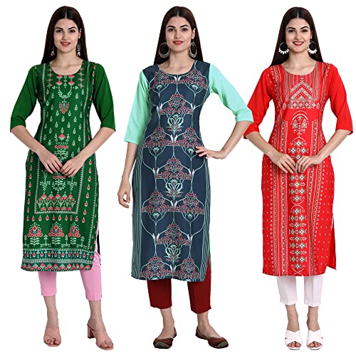 Image of Women's Crepe Straight Kurta