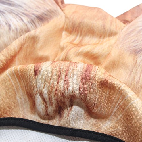 Image of WTACTFUL 3D Animal Ears Balaclava, Breathable Face Mask for Halloween