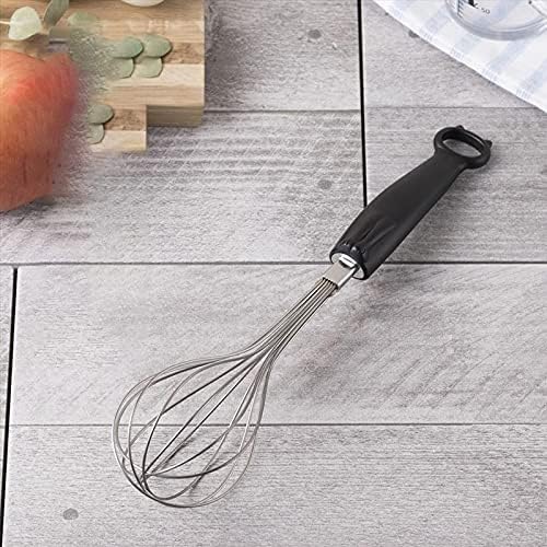 Whisks Small Wire Whisk for Home with Stainless Steel with Resin Handle and Cat-shaped Hanging Hole