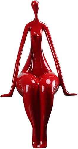 D&LE Figuras de yoga, esculturas de resina modernas, arte abstracto, estatua de yoga para niña, para decoración de escritorio en casa, oficina,