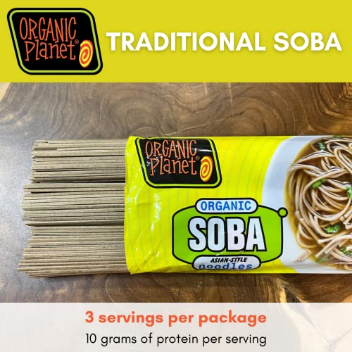 Organic Planet Organic Soba Noodles, Buckwheat Blend, Dried Asian Pasta, Usda Certified Organic, Non-Gmo, 8 Oz (6 Pack) #TOP1