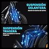 Bicicleta Eléctrica Rattan Pathfinder Pro para Adultos, 26” 4.0 Fat Tire, 48V 18Ah 864Wh, hasta 120 km de Autonomía, Suspensión y Frenos Hidráulicos, 7 Velocidades (Step Over, Azul-01) #4