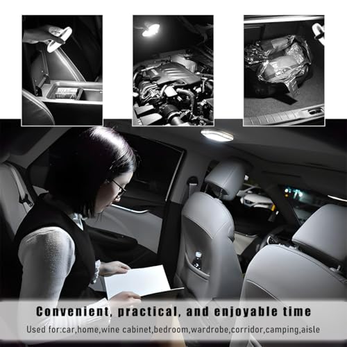 Lámpara de cúpula magnética para auto, luz LED recargable USB miniatura 6
