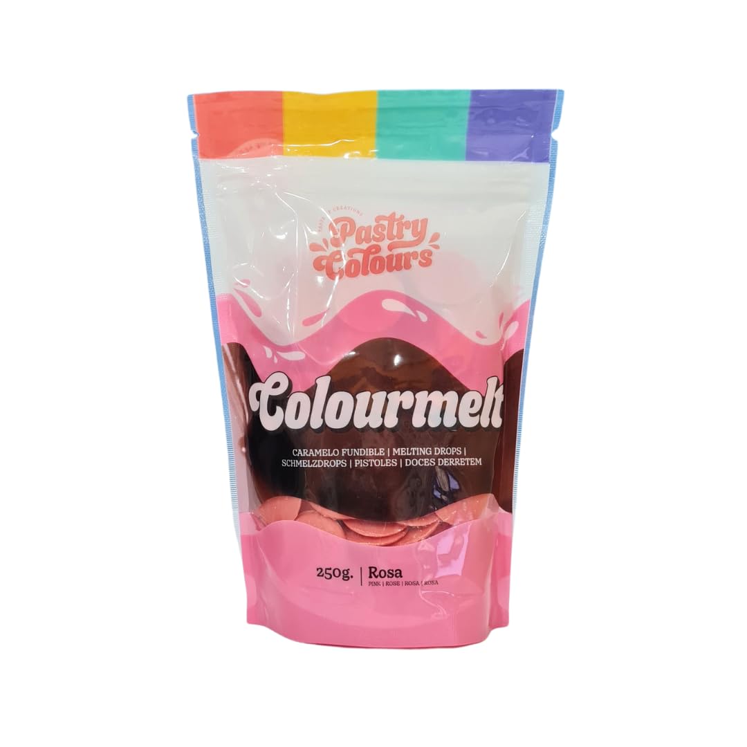 PASTRY COLOURS Melts Rosa Chocolate para Fundir Cobertura para Pasteles 250g
