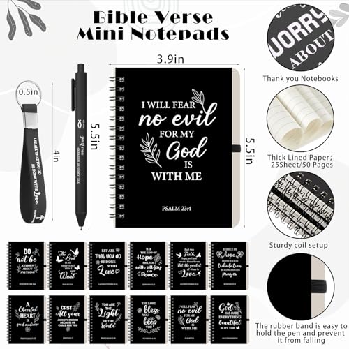 Mini carnets à spirales et cadeaux chrétiens en vrac pour église - 4