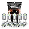 SEALIGHT Bombilla LED de 194 6000 K, color blanco, luz de matrícula, luz de cúpula, T10 168 2825 W5W 3030 chips brillantes de cuña para bombilla de repuesto, bombilla LED de repuesto para puerta de
