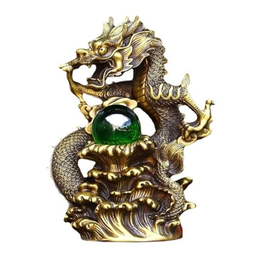 Statue Feng Shui en laiton pour décoration de bureau et salon figurine Drunin