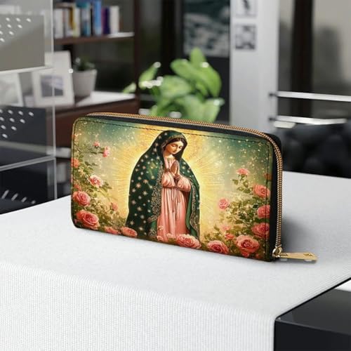 Bolso de cuero Virgen María para mujer estilo vintage miniatura 2