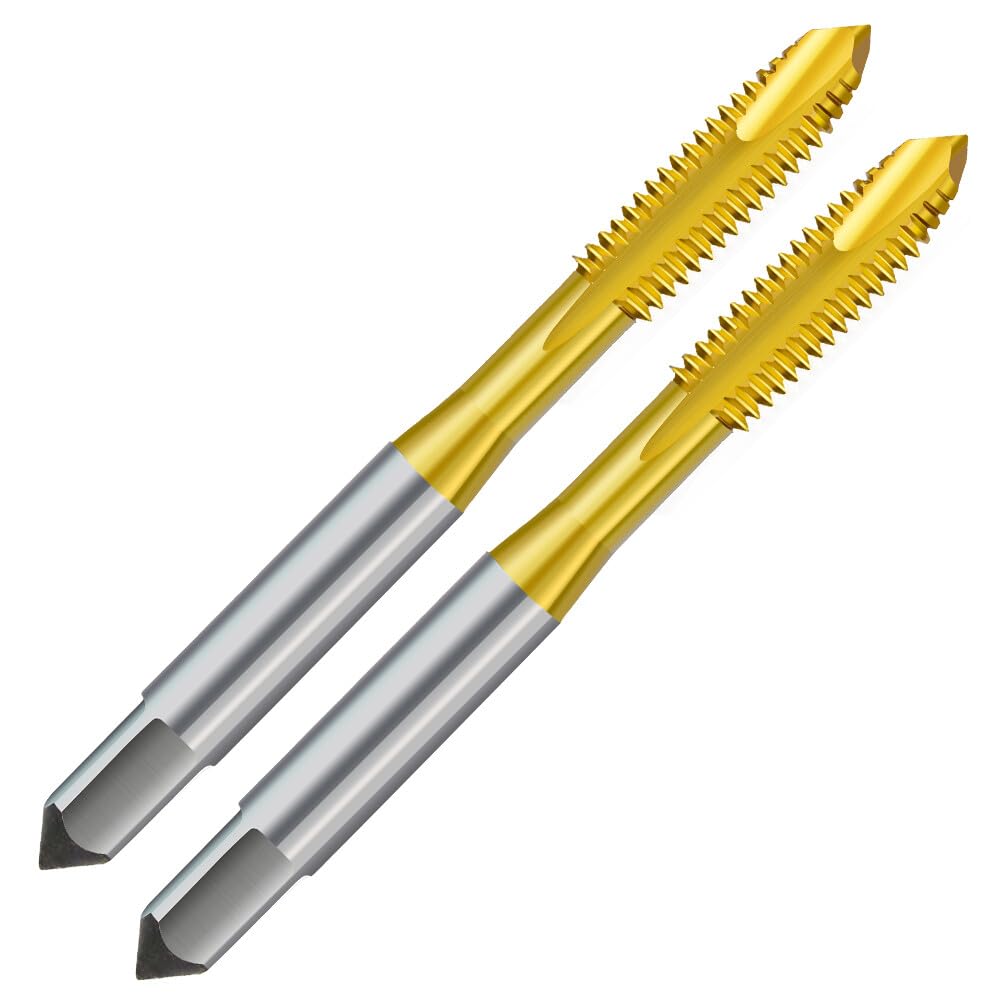 Maschio filettato M3 x 0,5 HSS titanio metrico destra 2 pezzi