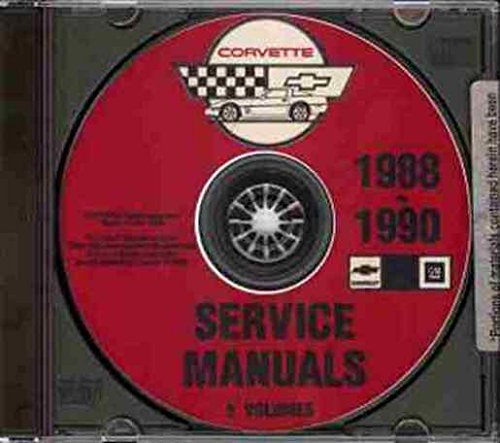 1988, 1989 & 1990 CORVETTE REPAIR SHOP & SERVICE MANUAL CD - edition covers all 1988-1990 Chevrolet Corvette models including coupe, convertible and Anniversary edition
