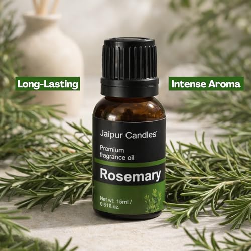 Image of Fragrance Oil | 15 ml | Aroma Oil for Home Fragrance | Best for Aromatherapy | Use in Diffusers, Candles, Air Fresheners (15ML, Rosemary)