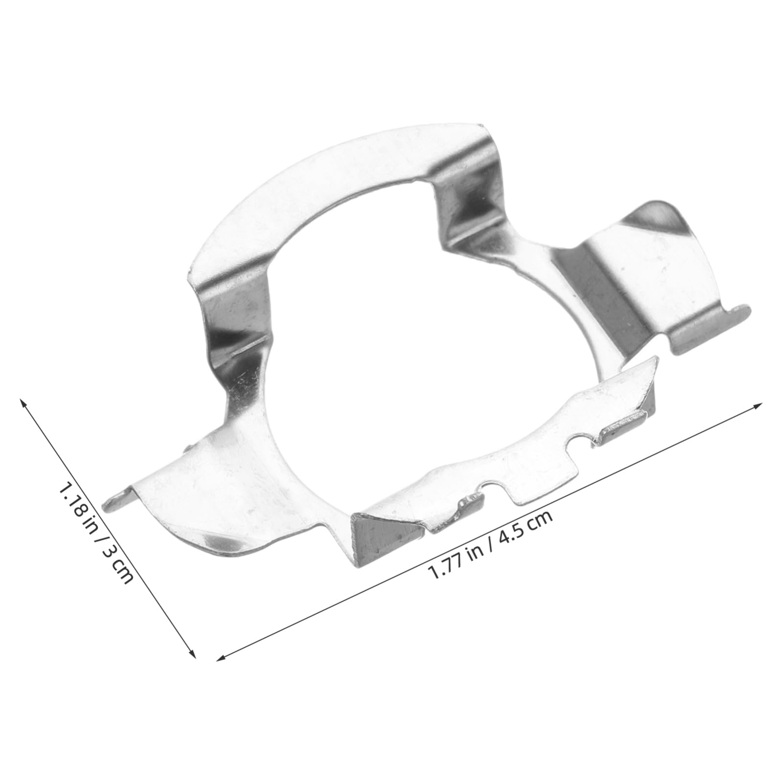 PRETYZOOM 10pcs Headlight Base Card Car Bulb Retaining LED Bulb Base Retainer Car Bulb Adapter Headlight Holder Headlight Bulb Base Car Light Bulb Retainer Car Headlight Retainer Silver Iron