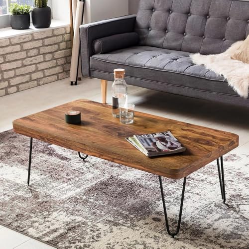 Image of Wooden Center Coffee Table for Living Room (Teak)