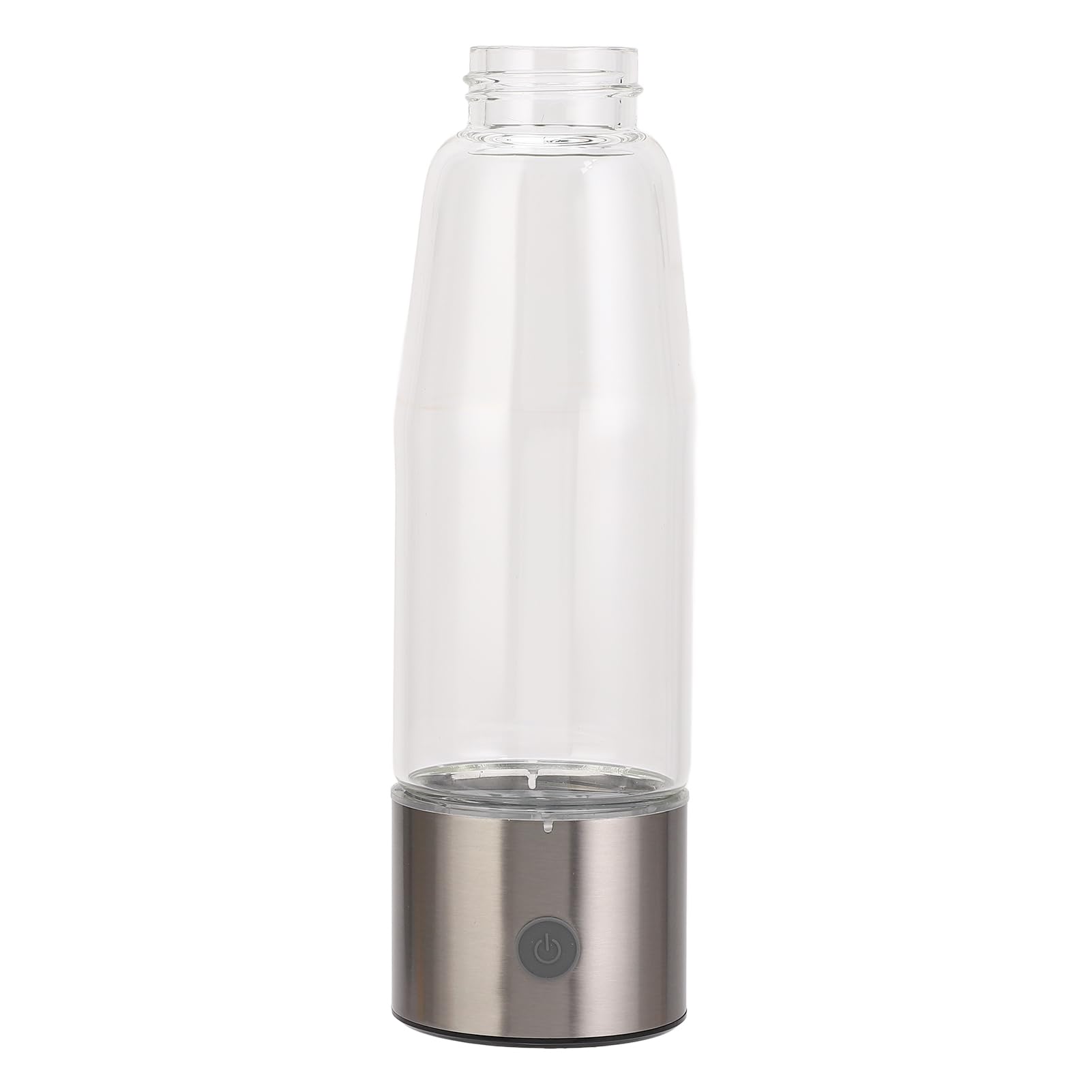 Kikumi Wasserstoff-Wasserflaschengenerator, wiederaufladbar, 460 ml, tragbar, Ionisator, 3 Minuten bis zu 2300 ppb+, für Zuhause, Reisen, Silber