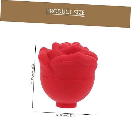 Miniatura 2 de NOLITOY Bandeja de helado de cara rosa, mini rodillo de cara, bandejas redondas para cubitos de hielo, bandeja para cubitos de hielo pequeños, molde