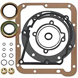 GOLKNHA Complete External Oil Seal Reseal Kit for Ford C4 / C-4 Automatic Transmission (1968–1986) – Duraprene Neoprene Coated Pan Gasket, Pump & Tail Seals, Servo/Lever Seals, O-Rings + Lock Nuts