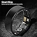 GOWENIC Smart Ring, BT 5.0 Fitness Tracker Ring, Stainless Steel IP68 Water Design, Multi Sports Mode, Magnetic Health Tracker Ring Fast Charging for Daily Use (Black)