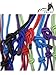 HORSHER EQUINE Premium Rope Halter for Horses, Durable Hand-Tied Adjustable Nylon Horse Headcollar with Knots for Trail Riding, Lightweight & Strong Equestrian Western Tack - Blue