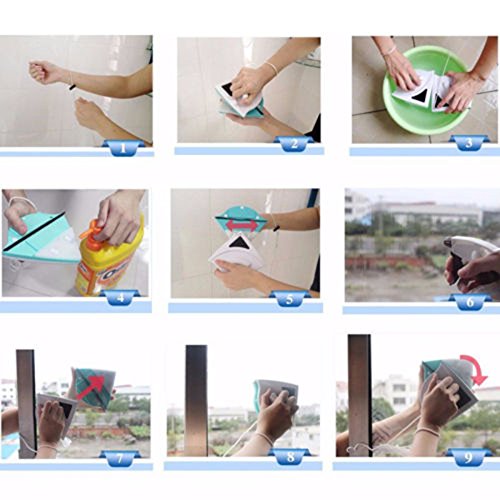 XWU limpador de vidros frente e verso, limpador de vidro, limpador de janela externo magnético para