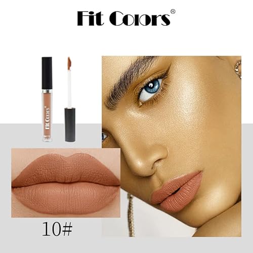 Miescher 4 Colors Matte Pink Lipstick Set For Women, Long Lasting & Waterproof Lip Gloss, High Pigmented Velvety Matte Lip Stick Lip Stain, Smudge Proof Non-Stick Cup Lip Gloss Makeup Set(Set B) #TOP7