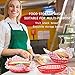 GothaBach 24 Pack Fast Food Baskets, Plastic Fast Food Restaurant Baskets, Bread Fry Baskets Serving Tray for Hot Dogs, Chicken, Burgers, Sandwiches, Fries(Red)