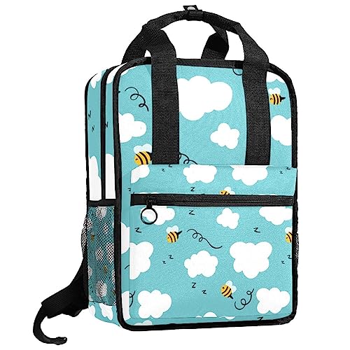 Sac à dos fille multicolore avec bretelles ajustables pour école