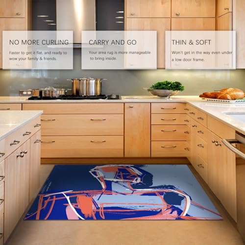 Tapis de sol géométrique pour décoration intérieure de chambre moderne - 5