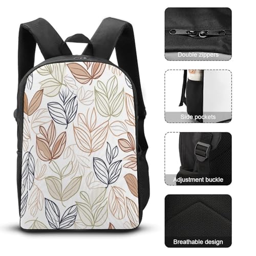 Sac d'école Leaf ergonomique 17 pouces haute capacité - 4