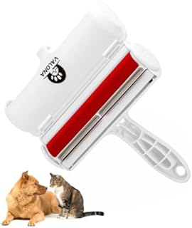Pet Hair Remover,Reusable Lint Roller for Pet Hair on Furniture and Bedding,Portable,Multi-Surface Fur Removal Tool for Dogs and Cats,Cleaning Supplies for Dander. (Red)