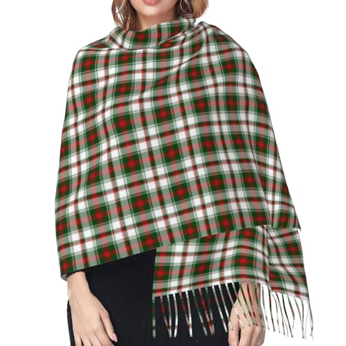 Colorful Plaid Imitation Cashmere Tassel Scarf Winter Scarf Autumn Softest Classic Warm4